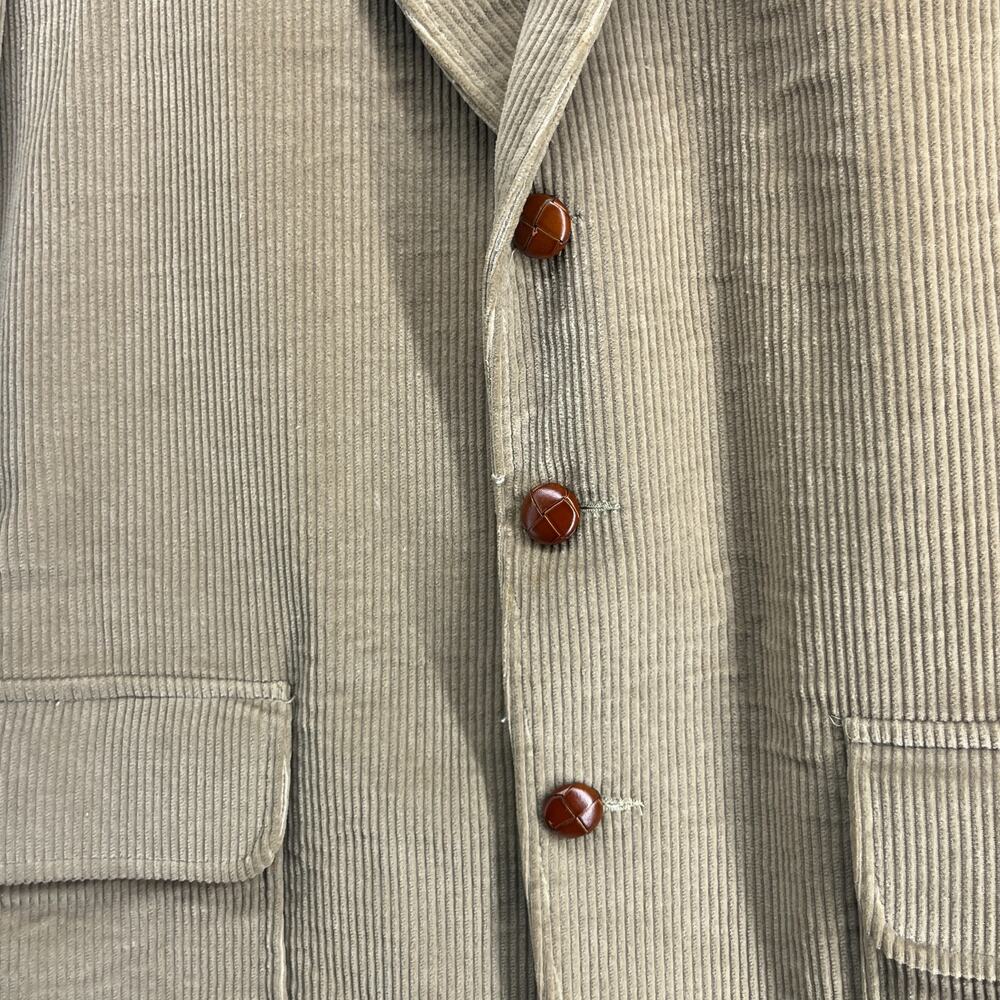 ORVIS Blazer Mens 40 Corduroy Sport Coat Jacket Elbow Patch 3 Button Brown - Picture 6 of 16